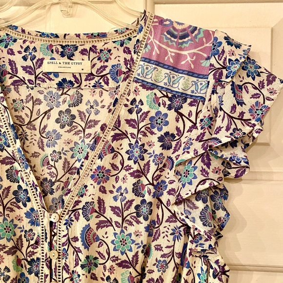 🌺🎉HP🎉🌺 NWOT Spell & The Gypsy Dahlia Midi Dress - Picture 9 of 16